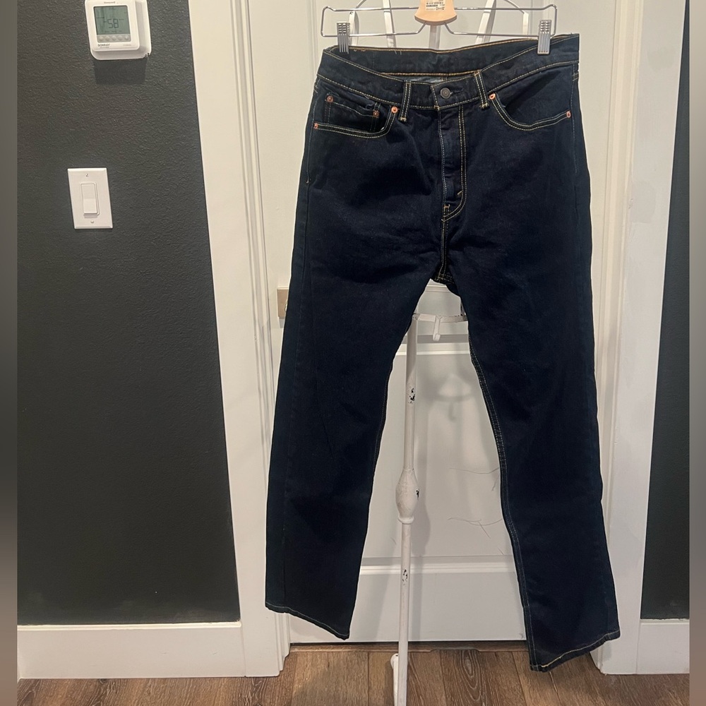 Levi's Women's 505 Midnight Straight Jeans‎ 34 32